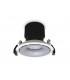 LED Recessed Round Downlight, White/Silver, 60 deg. Beam Angle, 760lm, 3000K, IP20, DRIVER NOT INC. - 1