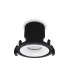 LED Recessed Round Downlight, Black/White, 40 deg. Beam Angle, 780lm, 4000K, IP20, DRIVER NOT INC. - 1