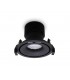 LED Recessed Round Downlight, Black/Black, 40 deg. Beam Angle, 780lm, 4000K, IP20, DRIVER NOT INC. - 1