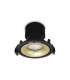 LED Recessed Round Downlight, Black/Gold, 40 deg. Beam Angle, 840lm, 5000K, IP20, DRIVER NOT INC. - 1