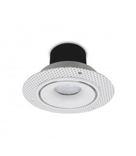 LED Recessed Round Downlight, White/White, 25 deg. Beam Angle, 840lm, 5000K, IP20, DRIVER NOT INC. - 1