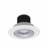 LED Recessed Round Downlight, White/Silver, 60 deg. Beam Angle, 760lm, 3000K, IP20, DRIVER NOT INC. - 1