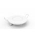 Recessed Downlight Round Panel, 2.5inch 3W, Pure White 6400K, 240lm, White Frame, Inc. Driver - 1