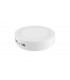 Surface mounted Round 6inch 12W Pure White 6400K, 1000lm, White Frame, Inc. Driver - 1