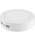 Surface mounted Round 12inch 24W Pure White 6400K, 2000lm, White Frame, Inc. Driver - 1