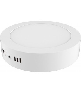 Surface mounted Round 12inch 24W Pure White 6400K, 2000lm, White Frame, Inc. Driver - 1