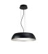 Ceiling Pendant Small 18W LED 3000K, 1800lm, Matt Black, Silver, White Acrylic - 1