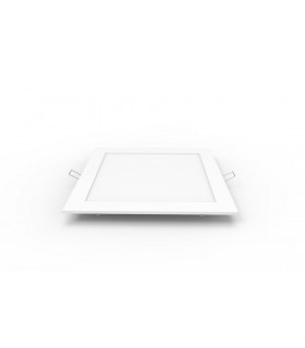 Recessed Downlight Square Panel 8inch 18W Natural White 4000K, 1500lm, White Frame, Inc. Driver - 1
