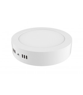 Surface mounted Round 8inch 18W Natural White 4000K, 1500lm, White Frame, Inc. Driver - 1