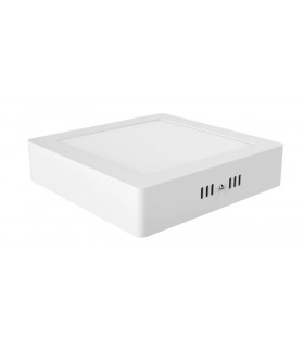 Surface mounted Square 6inch 12W Natural White 4000K, 1000lm, White Frame, Inc. Driver - 1
