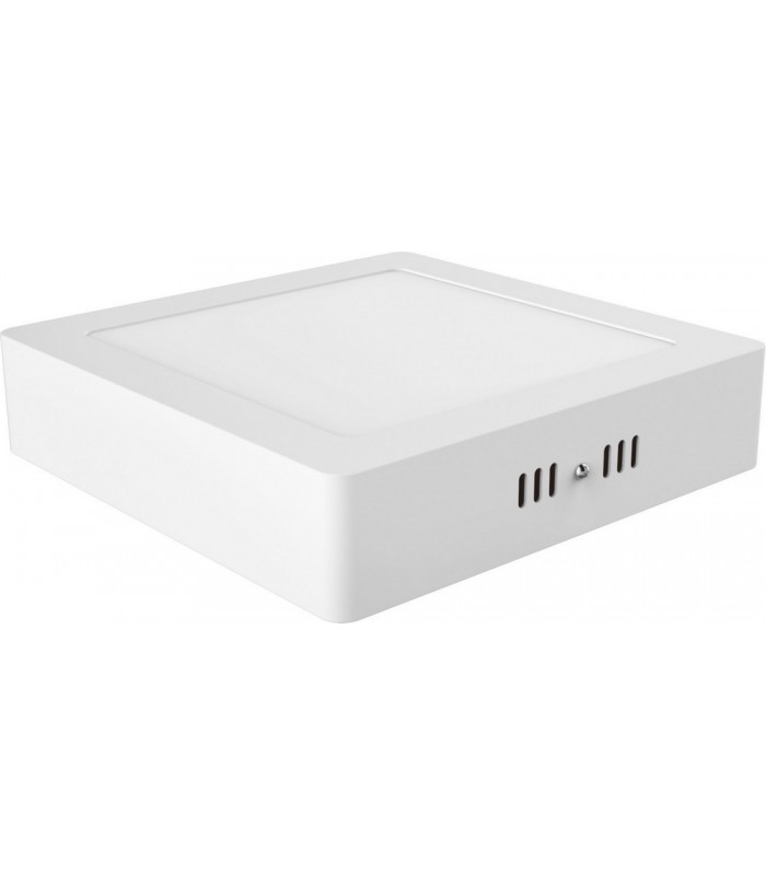 Surface mounted Square 8inch 18W Natural White 4000K, White Frame, Inc. Driver - 1
