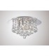 Flush Ceiling, 350mm Round, 4 Light G9 Polished Chrome, Crystal - 2