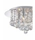 Flush Ceiling, 350mm Round, 4 Light G9 Polished Chrome, Crystal - 4