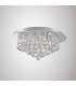 Flush Ceiling, 450mm Round, 6 Light G9 Polished Chrome, Crystal - 2