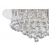 Flush Ceiling, 450mm Round, 6 Light G9 Polished Chrome, Crystal - 6