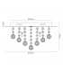 Flush Ceiling, 350mm Round, 4 Light G9 Crystal French Gold - 3