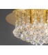 Flush Ceiling, 350mm Round, 4 Light G9 Crystal French Gold - 7