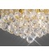 Flush Ceiling, 350mm Round, 4 Light G9 Crystal French Gold - 8