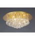 Flush Ceiling, 450mm Round, 6 Light G9 Crystal French Gold - 2