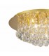 Flush Ceiling, 450mm Round, 6 Light G9 Crystal French Gold - 4