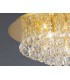 Flush Ceiling, 450mm Round, 6 Light G9 Crystal French Gold - 7