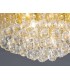 Flush Ceiling, 450mm Round, 6 Light G9 Crystal French Gold - 9