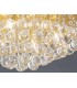 Flush Ceiling, 450mm Round, 6 Light G9 Crystal French Gold - 10