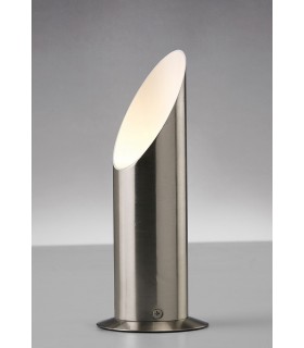 Table Lamp Uplighter with Inline Switch GU10 Satin Nickel - 2