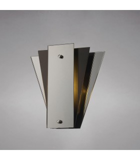 3 Layer Flush Flush Wall Lamp, E27 Black, Mirror - 2