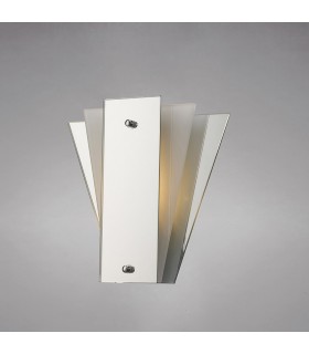 3 Layer Flush Flush Wall Lamp, E27 Frosted, Mirror - 2