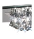 Flush Ceiling, 400mm Square, 5 Light G9 Polished Chrome, Smoked Mirror, Smoked Crystal - 5