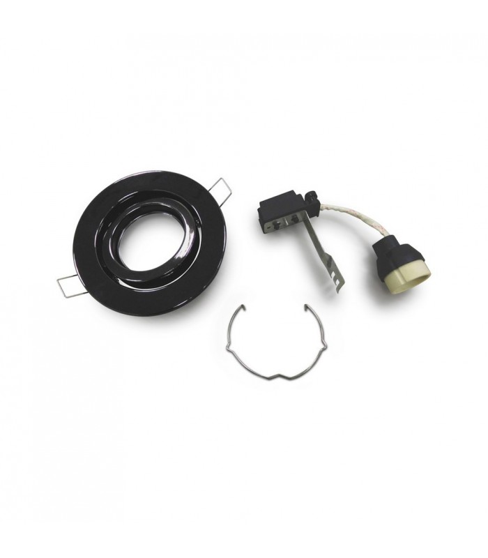 GU10 Adjustable Recessed Downlight Black Chrome (Bulb Not Included) - 4