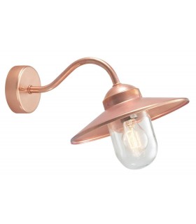 1 Light Outdoor Fisherman Dome Wall Lantern Light Copper IP55, E27 - 1