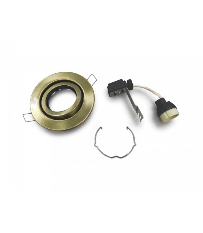 GU10 Adjustable Recessed Downlight Antique Brass (Bulb Not Included) - 5