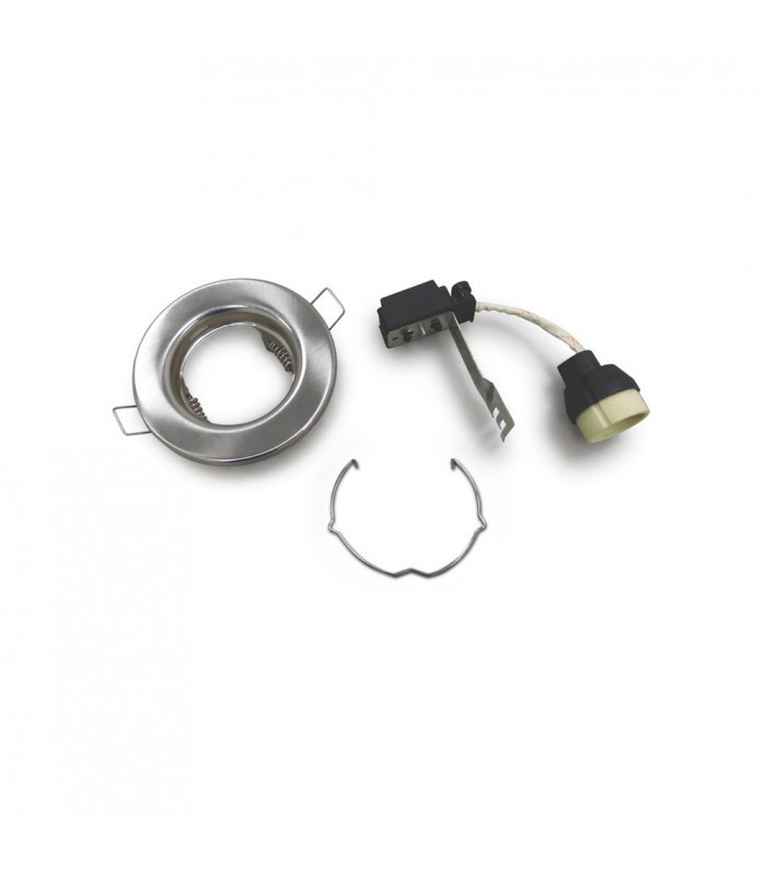 GU10 Fixed Recessed Downlight Satin Nickel (Bulb Not Included) - 4