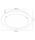 Flush Ceiling, 450mm Round, 3 Light E27 Polished Chrome - 3