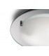 Flush Ceiling, 450mm Round, 3 Light E27 Polished Chrome - 4