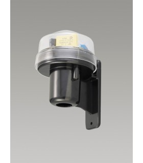 Wall Mounted Photocell Kit IP65 5-45Lux 10A Black, Clear Cover - 2