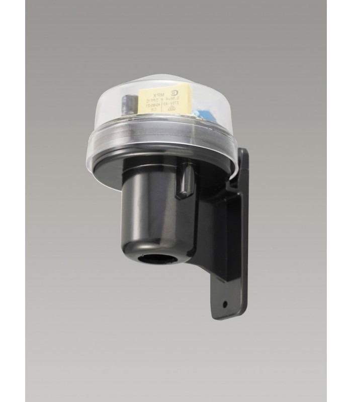 Wall Mounted Photocell Kit IP65 5-45Lux 10A Black, Clear Cover - 2
