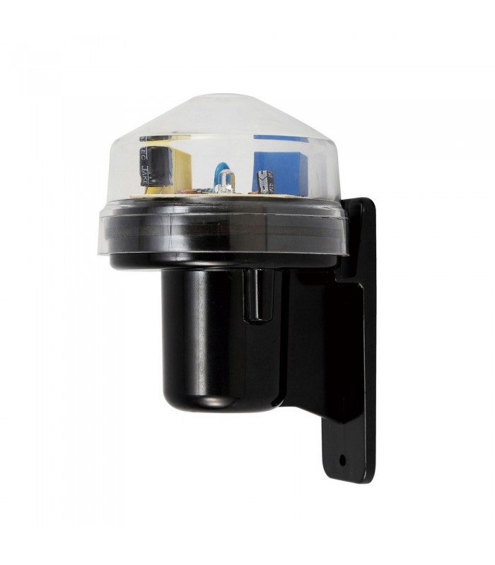 Wall Mounted Photocell Kit IP65 5-45Lux 10A Black, Clear Cover - 4