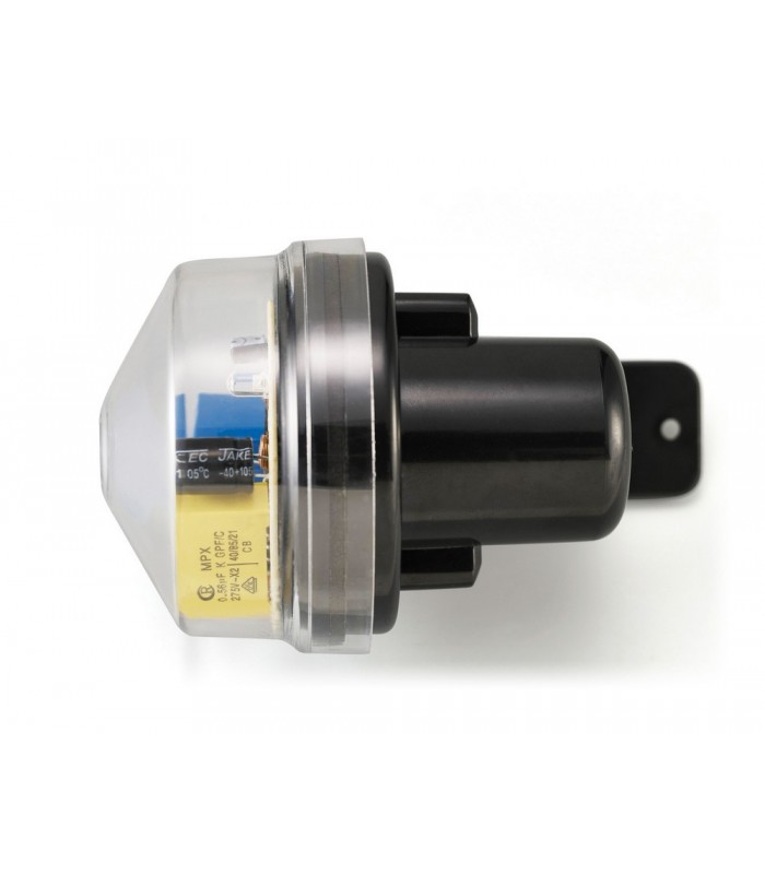 Wall Mounted Photocell Kit IP65 5-45Lux 10A Black, Clear Cover - 6