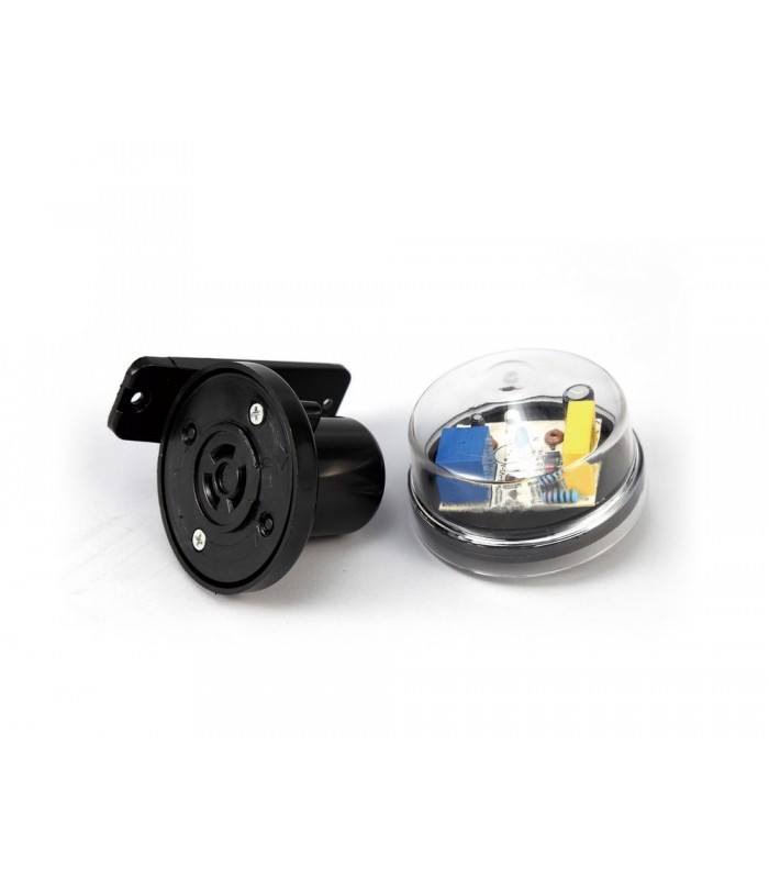 Wall Mounted Photocell Kit IP65 5-45Lux 10A Black, Clear Cover - 10