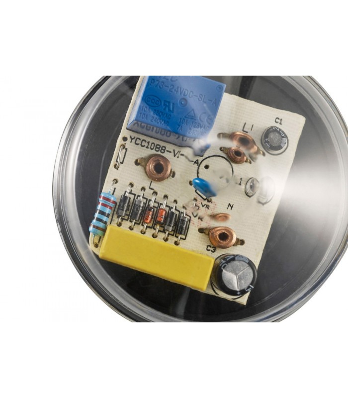 Wall Mounted Photocell Kit IP65 5-45Lux 10A Black, Clear Cover - 23