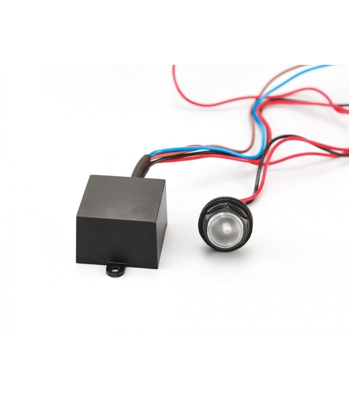 Remote Fixing 20mm Miniature Photocell IP65 20-70 Lux 5A Black - 11