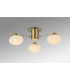 Addie Flush Ceiling 3 Globe Light G9 Antique Brass/Opal Glass-2