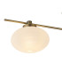 Addie Flush Ceiling 3 Globe Light G9 Antique Brass/Opal Glass-6