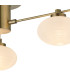 Addie Flush Ceiling 3 Globe Light G9 Antique Brass/Opal Glass-7
