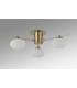 Addie Flush Ceiling 3 Globe Light G9 Antique Brass/Opal Glass-8