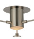 Addie Flush Ceiling 3 Globe Light G9 Satin Nickel/Opal Glass-5