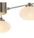 Addie Flush Ceiling 3 Globe Light G9 Satin Nickel/Opal Glass-7